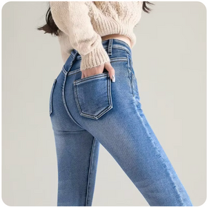 Danimilly™️ - Jeans a Vita Alta Con Interno In Pile